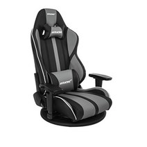 AKRacing 게이밍의자 좌식의자 회색 PU 레더 180도 리클라이닝, 그레이
