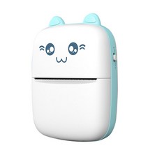 영수증사진기 휴대폰사진출력 고양이 블루투스 핸드폰 미니 인화기 포토 프린터 즉석 휴대용, 단일사이즈, 핑크 용지 포함