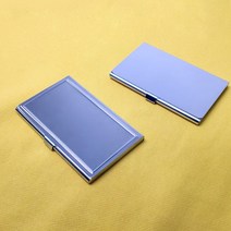 클래식 스테인레스 스틸 명함 케이스 남여공용 명함집 메탈