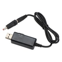 저스트온 USB 부스트 컨버터 DC 5V 9V 12V 스텝 업 케이블 3.5x1.35mm 커넥터 전원 공급 장치/충전기/전력 변환기 용, 한개옵션0