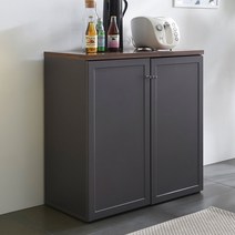 [5천원 즉시할인]장인가구 셰리 그레이 800 주방수납장