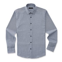 STCO 블루 슬림핏 잔조직 플란넬 셔츠_SDSRD76