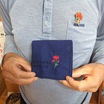 어버이날 카네이션 손수건 + 브로치 선물세트