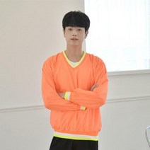 형광 바람막이 브이넥 티셔츠 4color (남여공용)