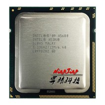 CPU 컴퓨터씨피유인텔 제온 프로세서 x 3.4 4 GHz 6 코어 12 스레드 130W LGA 1366 소켓, 한개옵션0