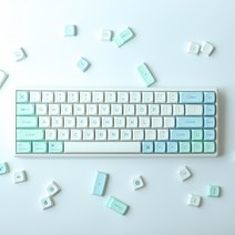 하늘 민트 XDA 키캡 136키 맥커맨드