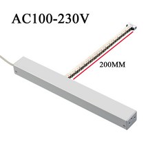 배연창 개폐기 자동 체인식체인 전동 창문 열기 DC 24V 또는 AC 모터 액추에이터 전기 채광창 오프너 클, 03 AC Silver 200mm