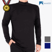 macci 남성 기모 안감 목폴라 티셔츠 겨울 속티 등산복 작업복 근무복 빅사이즈