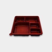 일회용 JB353 5칸 도시락용기(투톤) 300개, 뚜껑300개