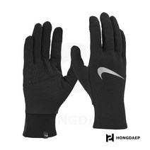 나이키 남성 장갑 스피어 4.0 기모 플리스 러닝글러브, 블랙