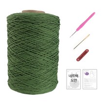 마마니트 동방면사 네트가방 DIY 세트, 328 올리브, 1세트