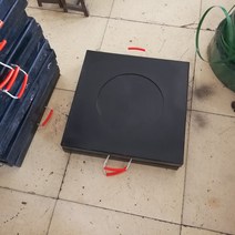 아웃트리거 받침대 기중기 크레인 안전 발판 버팀목, 400x400x60mm