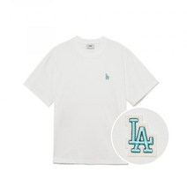 뉴에라 NewEra 엠엘비 MLB 정품 베이직 스몰로고 반팔 티셔츠 LA White 3ATSB0233 07WHS