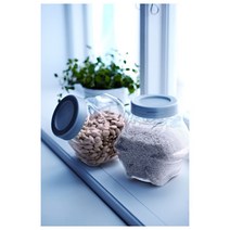 [무료배송]이케아온라인몰 FORVAR 밀폐 보관 용기통 식기세척 가능, 1.8L