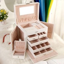 쥬얼리 목걸이 반지 엠마 액세서리 보석함 화이트, 색상