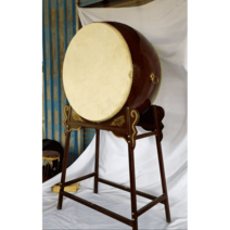 풍물 큰 북 난타북 소가죽 장구 축제 취미 뮤지션 전, 16인치 +스틱+스탠드( 52)