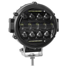 라운드 LED 작업 등 트럭 SUV에 대한 가벼운 오프로드 운전 등을 실행 60W 홍수 스팟 콤보 빔 LED 라이트 주간, 검정, 하나