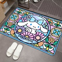 산리오 시나모롤 시나 트윈스타즈 크리스탈 벨벳 카펫 거실 침실 장식 바닥 욕실 도어매트 발 매트
