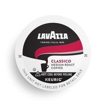 Lavazza Classico 1인용 커피 K-Cup® 포드 Keurig® 브루어용 미디엄 로스트 캡 클래식 16개 풀 바디 풍부한 맛과 말린 과일 노트 밸류 팩 66, Classico_16 Count (Pack of 1)