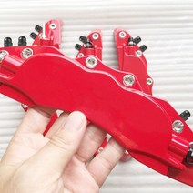 호환용 캘리퍼커버 브레이크 디스크 차량 튜닝 커버 BMW 메르세데스 용 알루미늄 금속 캘리퍼 로고 없는 나사 범용 4 개 또는 2, 13.Red - 2 사이즈 M and 2 사이즈S-wi