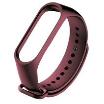 에어컨진공펌프 Xiaomi Mi 7 6 5 4 3 팔찌 실리콘 손목 스트랩 MiBand band5 band6 Smartwatch 액세서리, 03 New burgundy 28, 01 For Mi Band 3  4