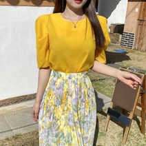 SALE 치치 데일리 퍼프소매 반팔 블라우스