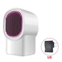 미니 히터 휴대용 전기 온풍기 소형 난로 캠핑용 야외 데스크탑 플러그인 공간 실내, 협력사, 하얀색
