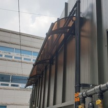 캐노픽스 550x2300 공장 현관 출입구 창문 처마차양 차광 비가림 데크 테라스 비막이, 투명, 블랙, 블랙(분체도장)