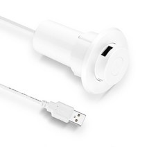 팝업 인데스크 슬롯 USB 2.0 3 포트 허브 스플리터 어댑터 플래시 드라이브 디지털을위한 노트북 PC 컴퓨터를위한, 하얀