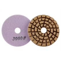 전동 광택패드 6개 100mm/4 "믹스 그릿 두꺼운 콘크리트 연마 패드 수지 본드 다이아몬드 샌딩 디스, 05 Grit 3000