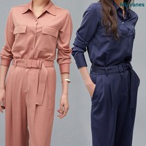미르바네스 시크 샤틴셔츠 벨티드팬츠 2종 SET