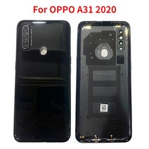 폰 OPPO A31 CPH CPH2029 CPH2031 CPH2073 CPH2081 용 새 후면 커버 배터리 도어 케이스 하우징 카메라 프레임 포함, [01] WHITE
