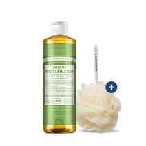 닥터브로너스 [닥터 브로너스] 그린티 퓨어 캐스틸 솝 475ml+샤워볼