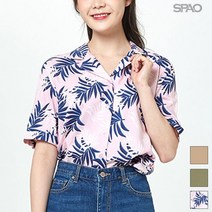 스파오 SPAO 간절기 레이온 오픈카라 블라우스_SPBB937G01