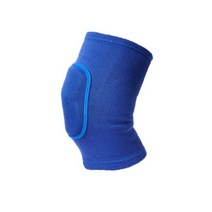 무릎보호대효과 스포츠 보호대 헬스 스포츠용 탄성 압축 무릎 보호 패드 1 개 농구 슬리브 두꺼운 스폰지 러닝 사이클링, 엘, 파란색