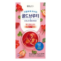 담터 콜드브루티 딸기히비스커스, 1.5g, 20개입, 1개