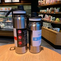 보온 보냉 주전자 대용량 야외 스포츠 304 스테인레스 스틸 절연 컵 냉장 컵 휴대용 공간 컵 텀블러 컵, 트루 컬러, 800ml
