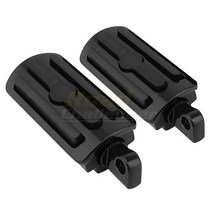 3발킥보드 32mm 1-1/4 quot바이크 바이크 오토바이 엔진 가드 발판 하이웨이 바 풋 페그 페달 레스트 범용 숏 클램프, [05] Black1