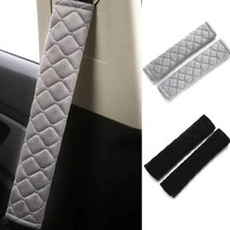 안전벨트커버 안전벨트 보호패드 커버 푹신 보호, 블랙CM003023, 1개
