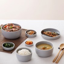 [1+1] 로이첸 식기 홈세트 7P 도자기 식기세트 차곡차곡 포개서 담을 수 있는 도자기그릇세트, [1+1] 크림화이트