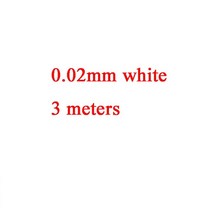 니크롬선 열선 0.1 1mm 0.5mm 순도 텅스텐 와이어 3 미터 99.95% DIY 실험 볼프람, 05 0.02mm white 3M