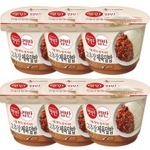 CJ컵반 즉석밥 컵밥6개 세트 다양한 종류 간편식 비빔밥 국밥 덮밥 프리미엄컵밥, (컵반) 고추장제육덮밥 x 6개