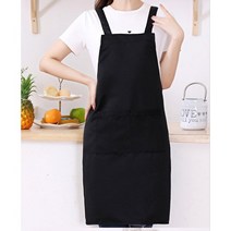 쓰임앞치마 빅사이즈 꽃꽂이 날씬해보이는 제과제빵 워크웨어 백화점 화실 작업용 꽃집 통앞치마 여성 에이프런 블랙 긴앞치마 주방용 커피 방수 요리사