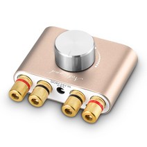 Nobsound NS-01G TPA3116 미니 50W + 50W 블루투스 5.0 앰프 AUX / USB DC12V, 골드