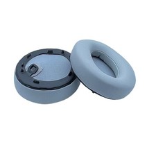 스컬캔디 이어패드 소프트 단백질 가죽 메모리 폼 이어 패드 쿠션 교체 소니 WH1000XM4 WH 1000 XM4 헤드폰, [05] Gray Blue Protein