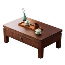 다과 상차림 미니 좌탁 찻상 개다리 소반 손님 상, 90x50x30 연한갈색