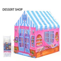 텐트브랜드 한강 백팩킹 장박 겨울용 가성비 텐트 휴대용 접이식 인형 집 사탕 공주 성 집 남자와 여자 야외 선물 장난감 성, 디저트 가게