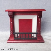 앤틱벽난로 미니 벽난로 구식 굴뚝 액세서리 집 장식용 미니어처 가구 장난감 인형 주방 스토브 어린이 선물용, 딥 블루