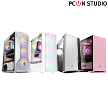 PC온스튜디오 게이밍 컴퓨터 조립PC 화이트 핑크 롤 피파 오버워치2 발로란트 서든 로스트아크 배그 아이온 게임용 데스크탑 본체, 게이밍 - CG01, 01. 기본형, CASE - 03