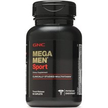 GNC 메가맨 스포츠 남성용 아빠 멀티비타민 90수